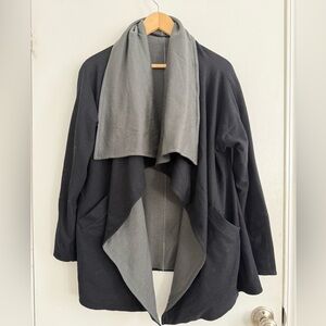 rag & bone black and gray reversible wool jacket